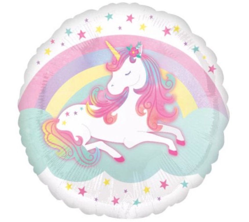 17 Inch Enchanted Unicorn Foil Mylar Balloon