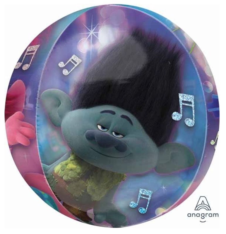 Trolls 2 World Tour Poppy Branch Clear Round Orbz Balloon