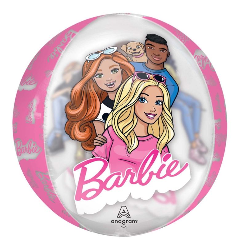 Barbie Birthday Orbz Balloon, 15 Inches