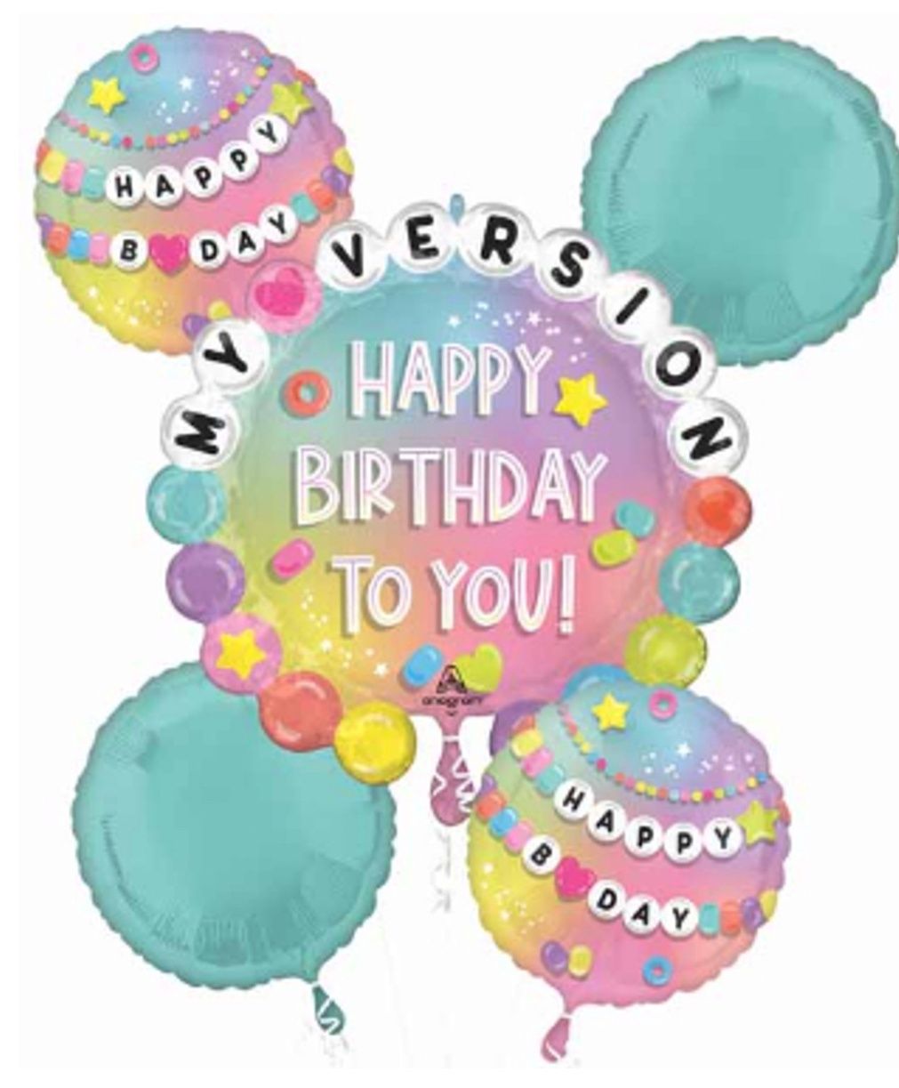 Happy Birthday Friendship Bracelet My Version Balloon Bouquet