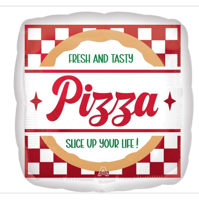 Pizza Party Foil Balloon, 18 Inches