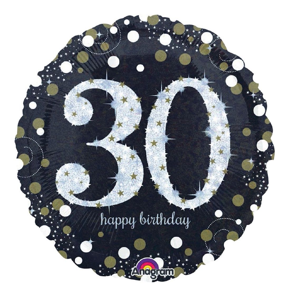 Foil Balloon - Sparkling Birthday 30