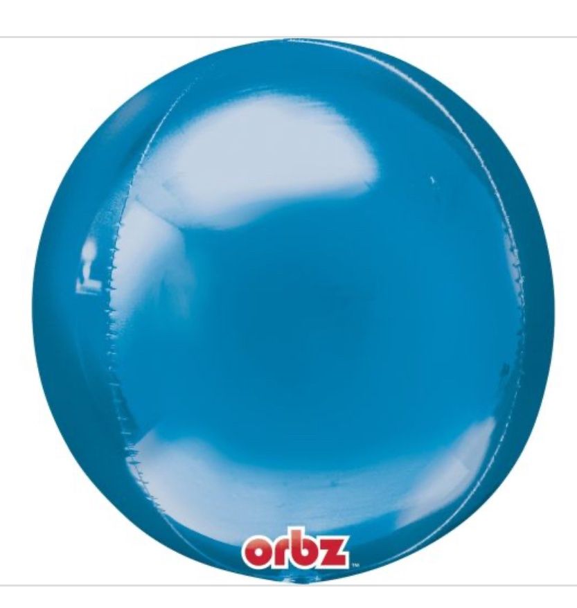 Blue Orbz Balloon, 16 Inches