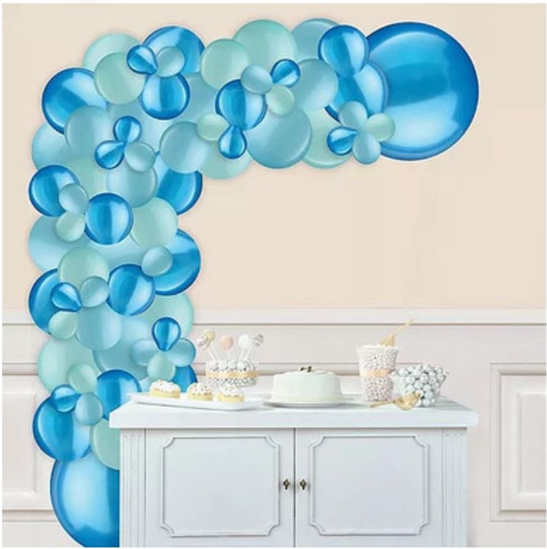 Aqua Air-Filled Balloon Garland Kit