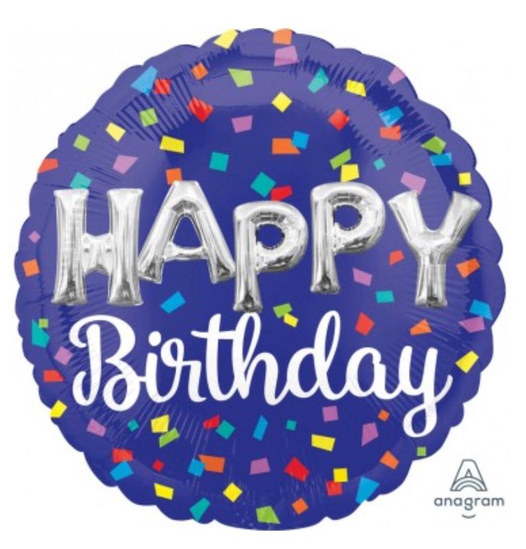 Balloon 18in Happy Birthday Letters Foil