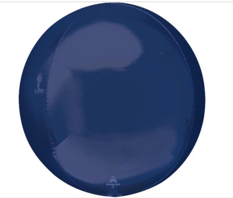 Navy Orbz 16 Blue Balloon