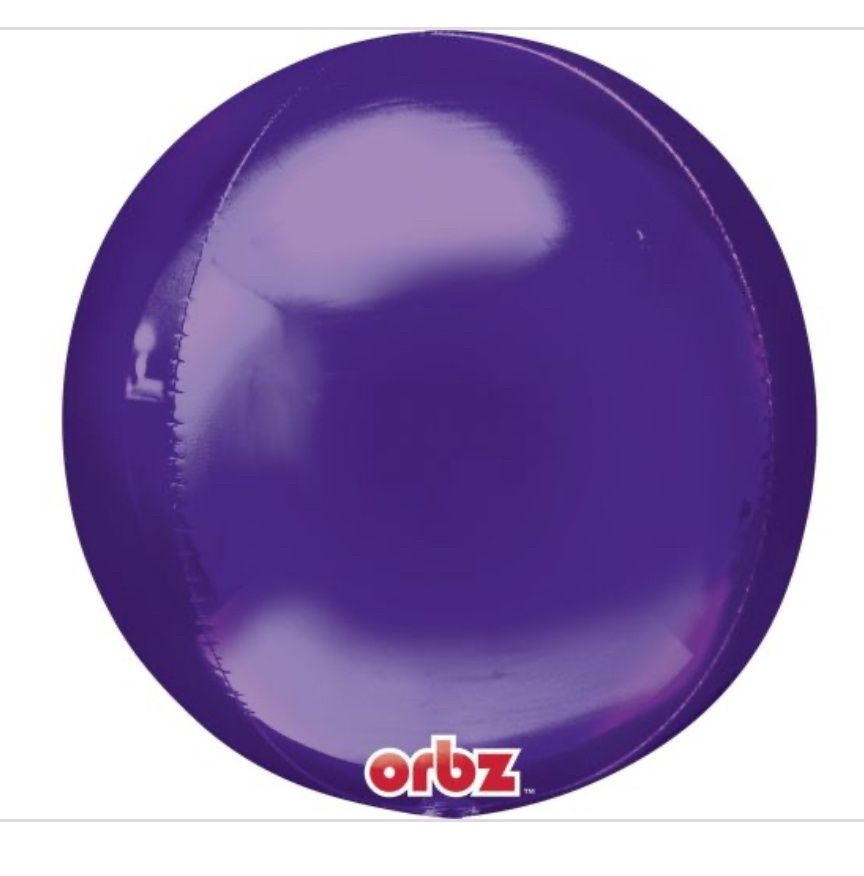Purple Orbz Balloon, 16 Inches