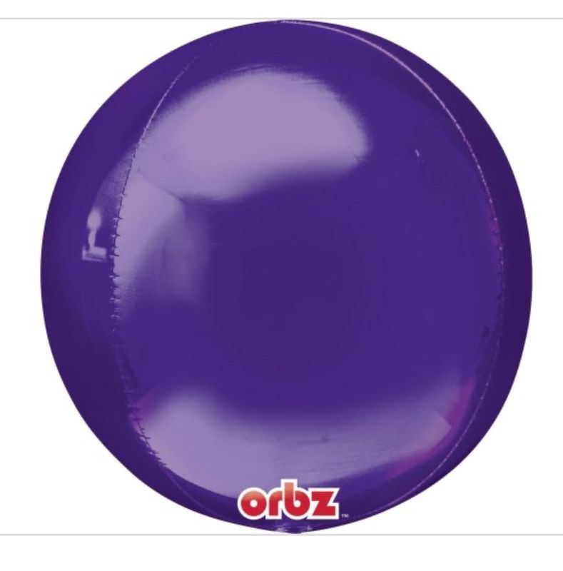 Purple Orbz Balloon, 16 Inches