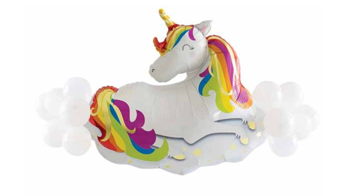 49&quot; Unicorn With Accent Latex Balloons Kit