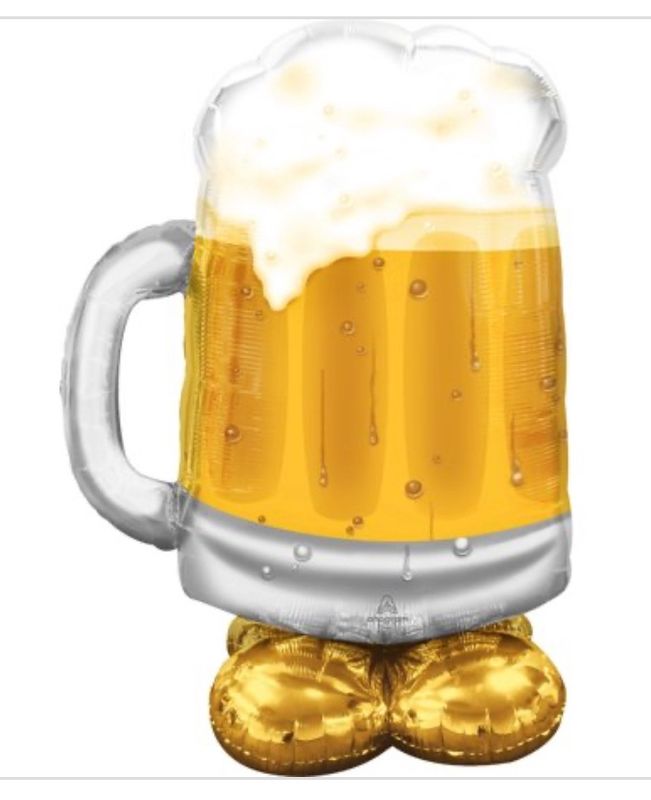 Beer Mug Airloonz Standing Foil Air-Filled Balloon