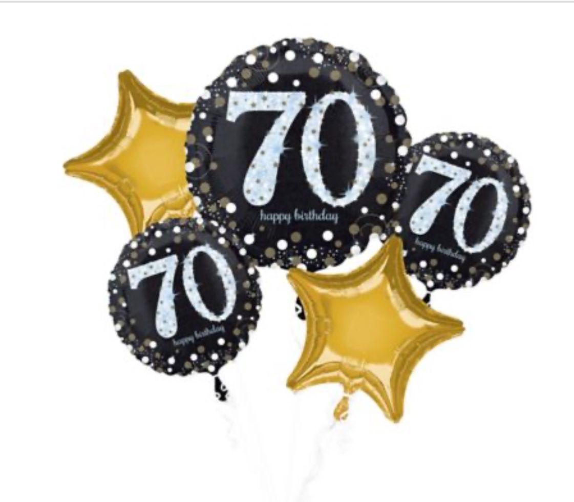Sparkling Birthday 70 Balloon Bouquet