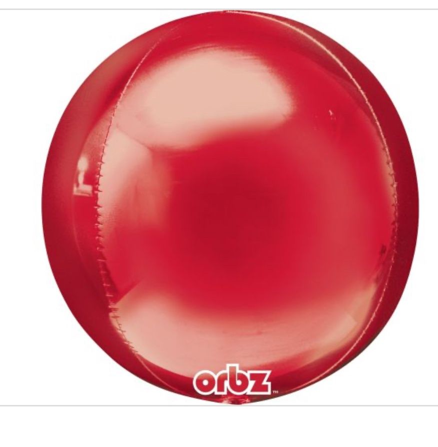 Red Orbz Balloon, 16 Inches