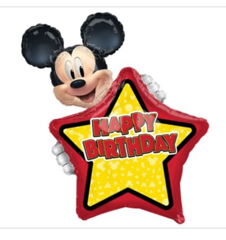 30 in.  Mickey Mouse Forever Foil Balloon Multicolor