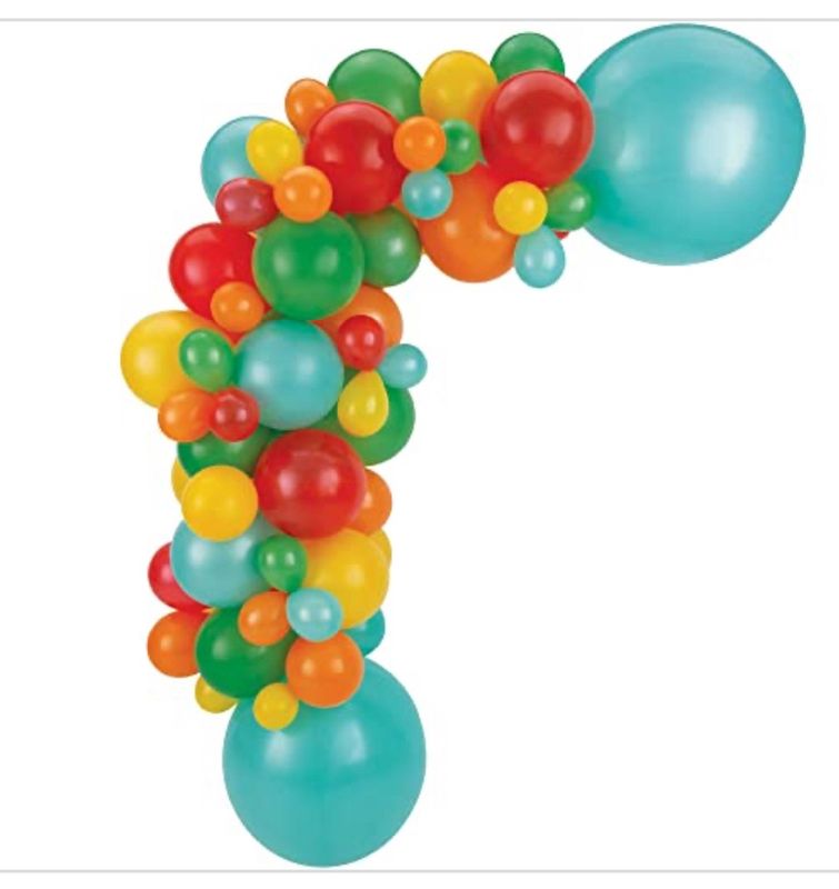 Sherbet Balloon Garland Kit - 24&#39; | Multicolor | 73 Pcs