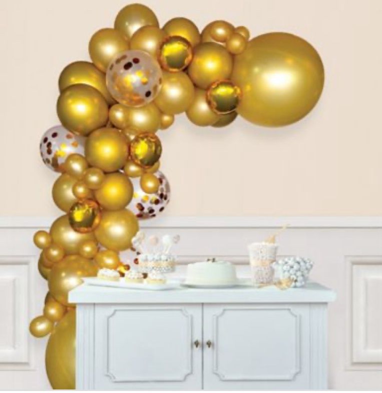 Gold Balloon Garland Kit