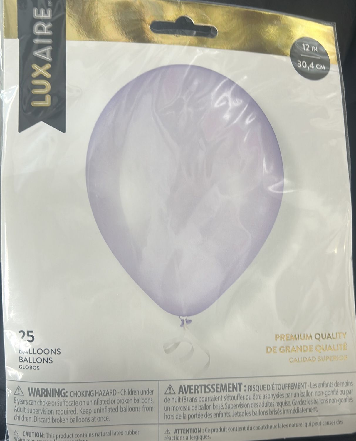 Purple LuxAire 25 Count 12” Balloons