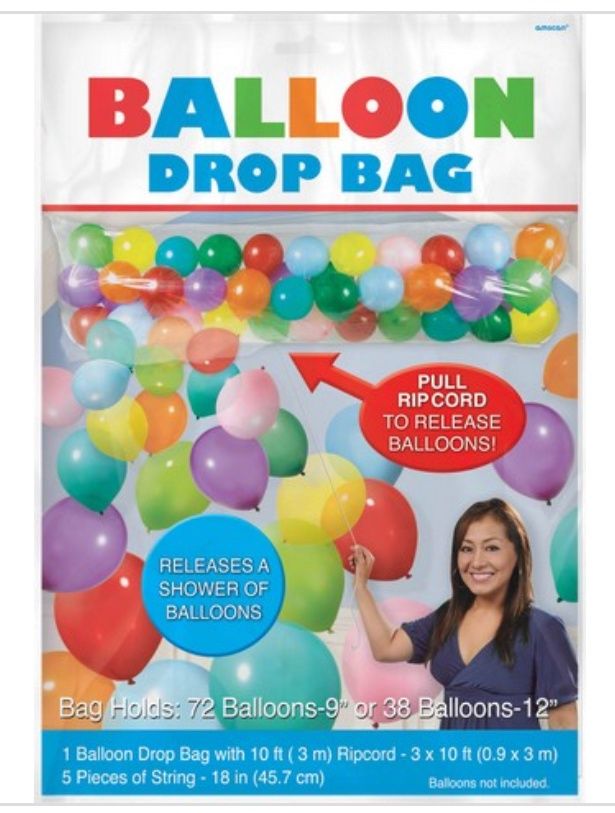Balloon Drop Bag, 80&quot; X 36&quot;