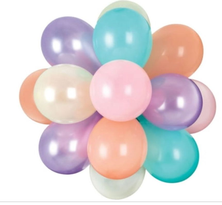 Sorbet Air-Filled Latex Balloon Chandelier