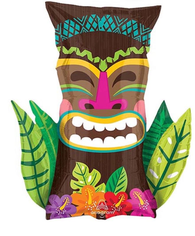 Hawaiian Tiki Foil Balloon 30&quot;
