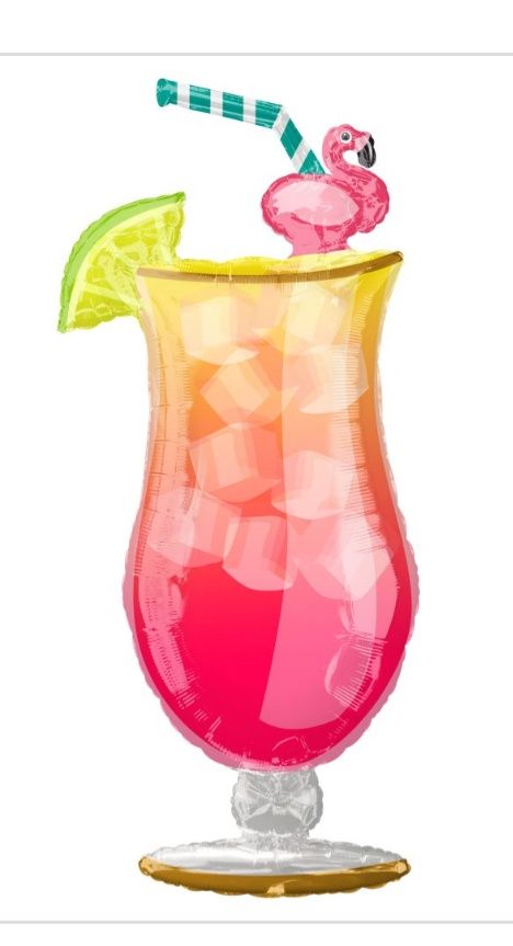 Let S Flamingle Tropical Drink Flamingo 41 Super Shape Foil Balloon Pink Green