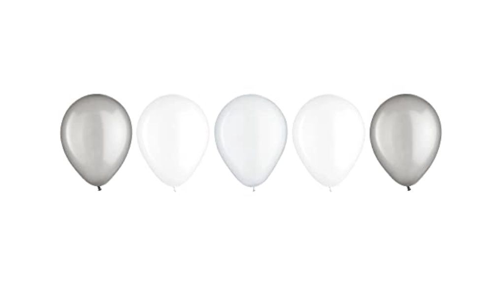 Platinum Latex Balloon Assortment - 11&quot; (15 Pc)