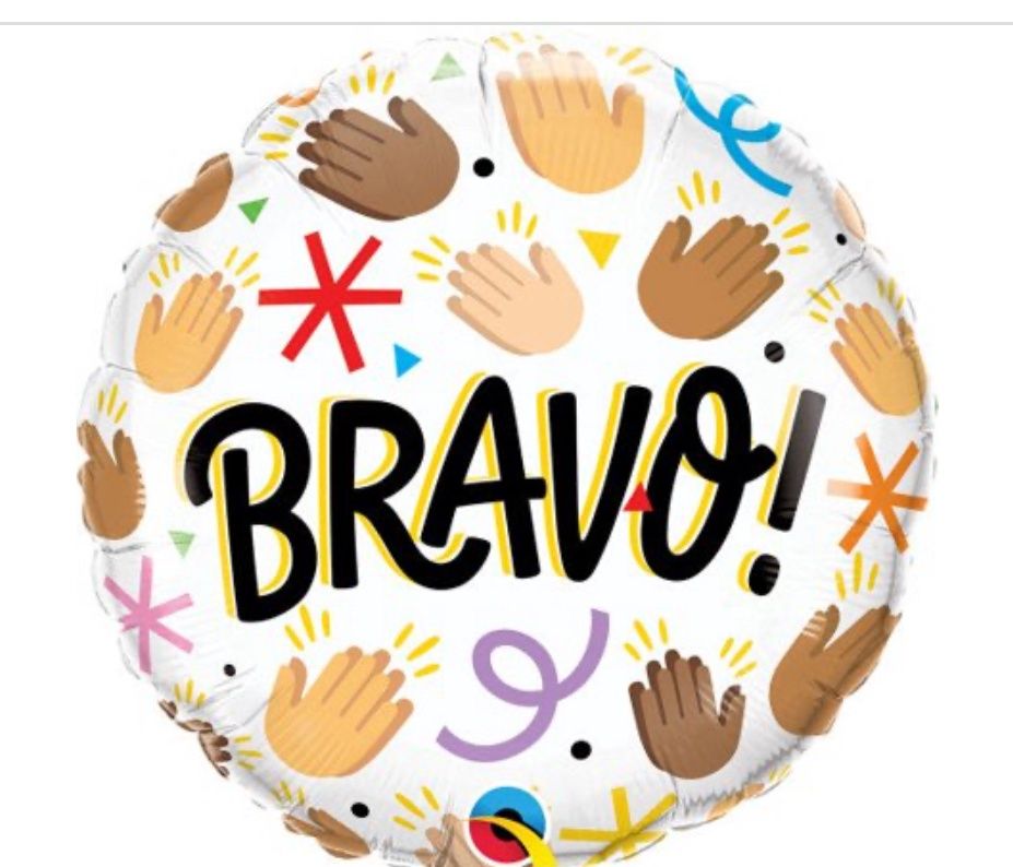 18 Inch Bravo! Foil Mylar Balloon