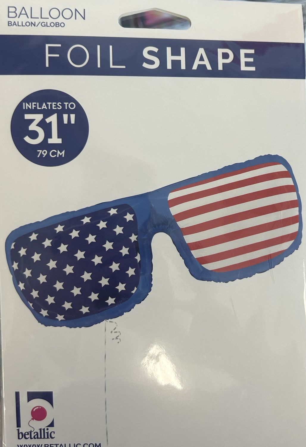 Patriotic Sunglasses Supershape Balloon