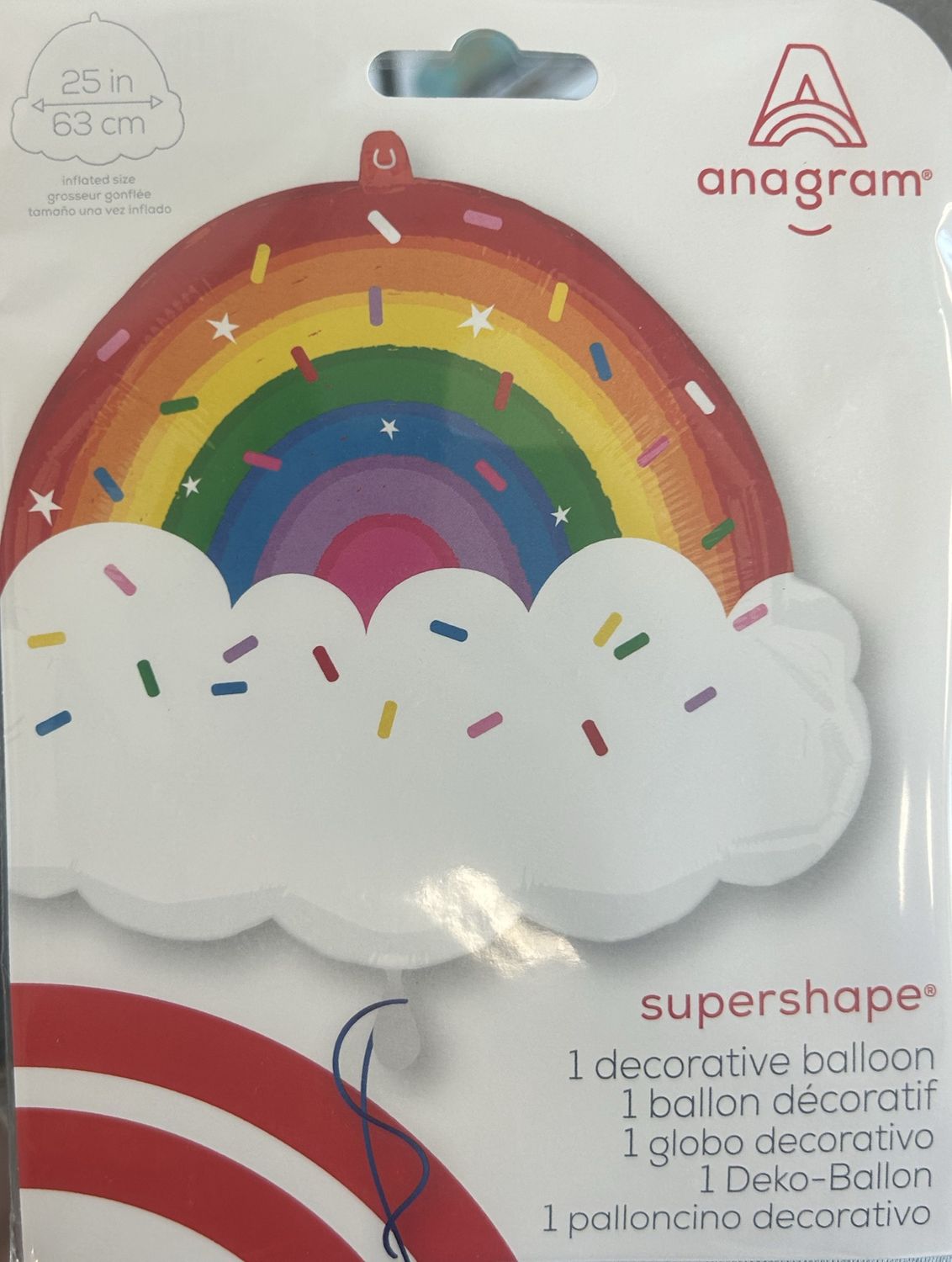 Sprinkles Rainbow Supershape Balloon