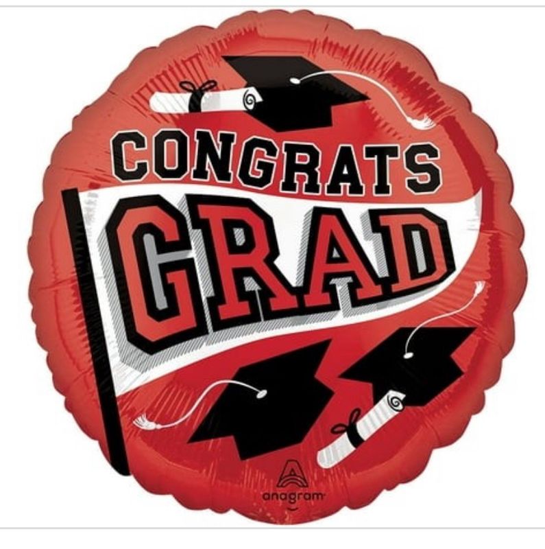 18 Inch Congrats Grad - Red