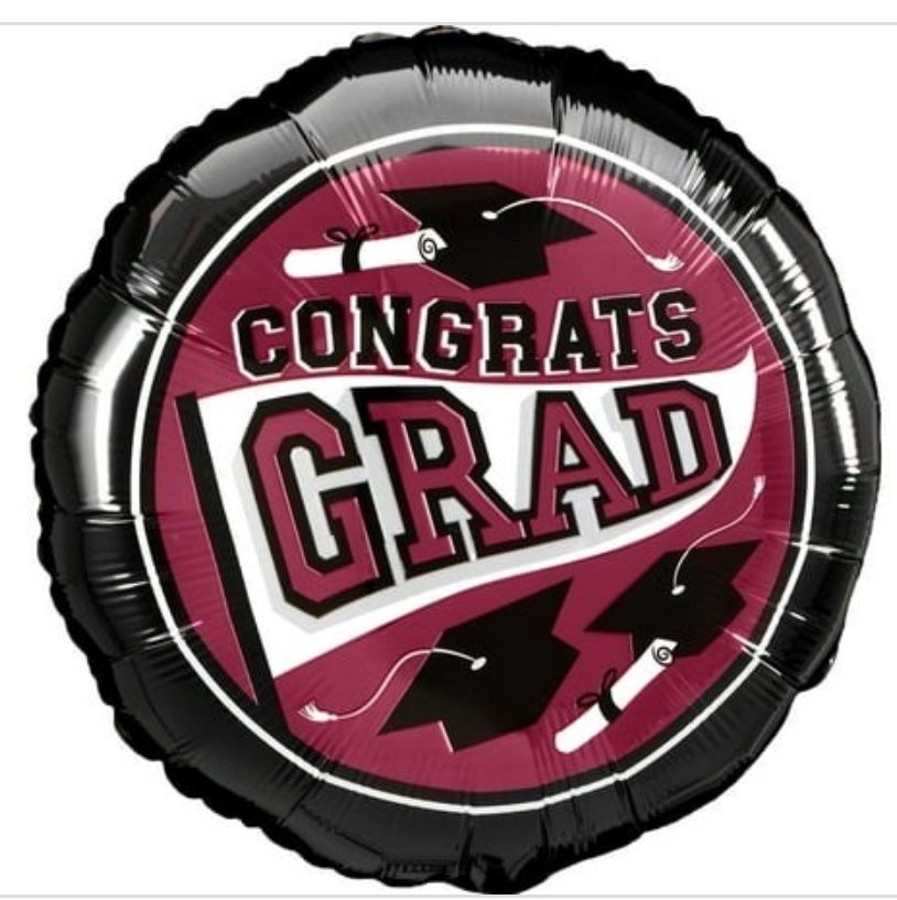 Congrats Grad School Colors 18”