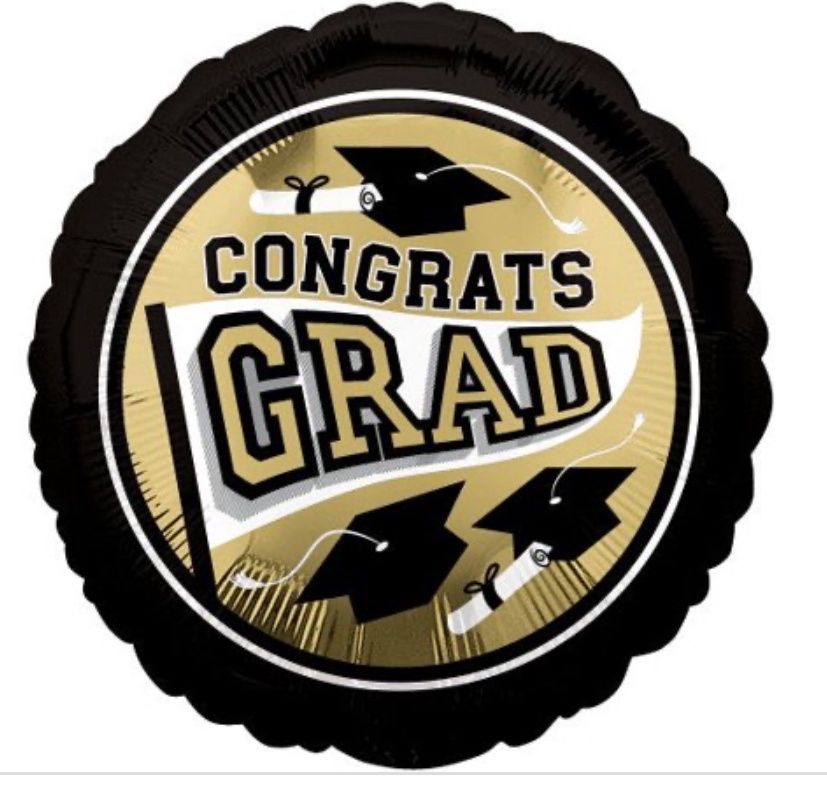 Gold Congrats Grad 18”