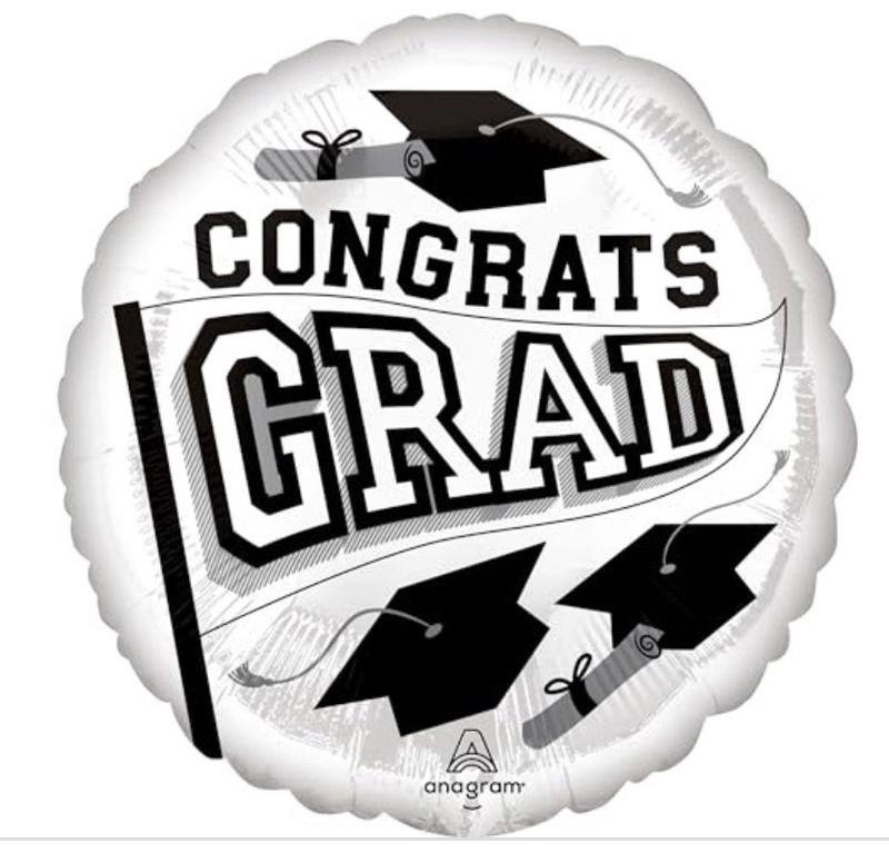 18 Inch Congrats Grad - White