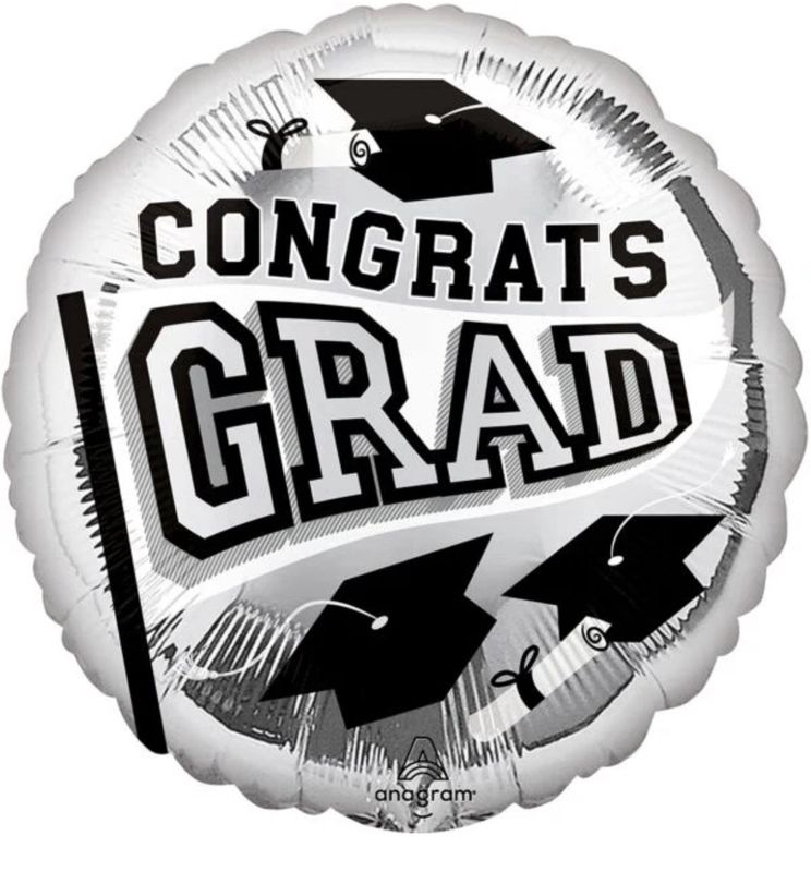 18 Inch Congrats Grad - Silver