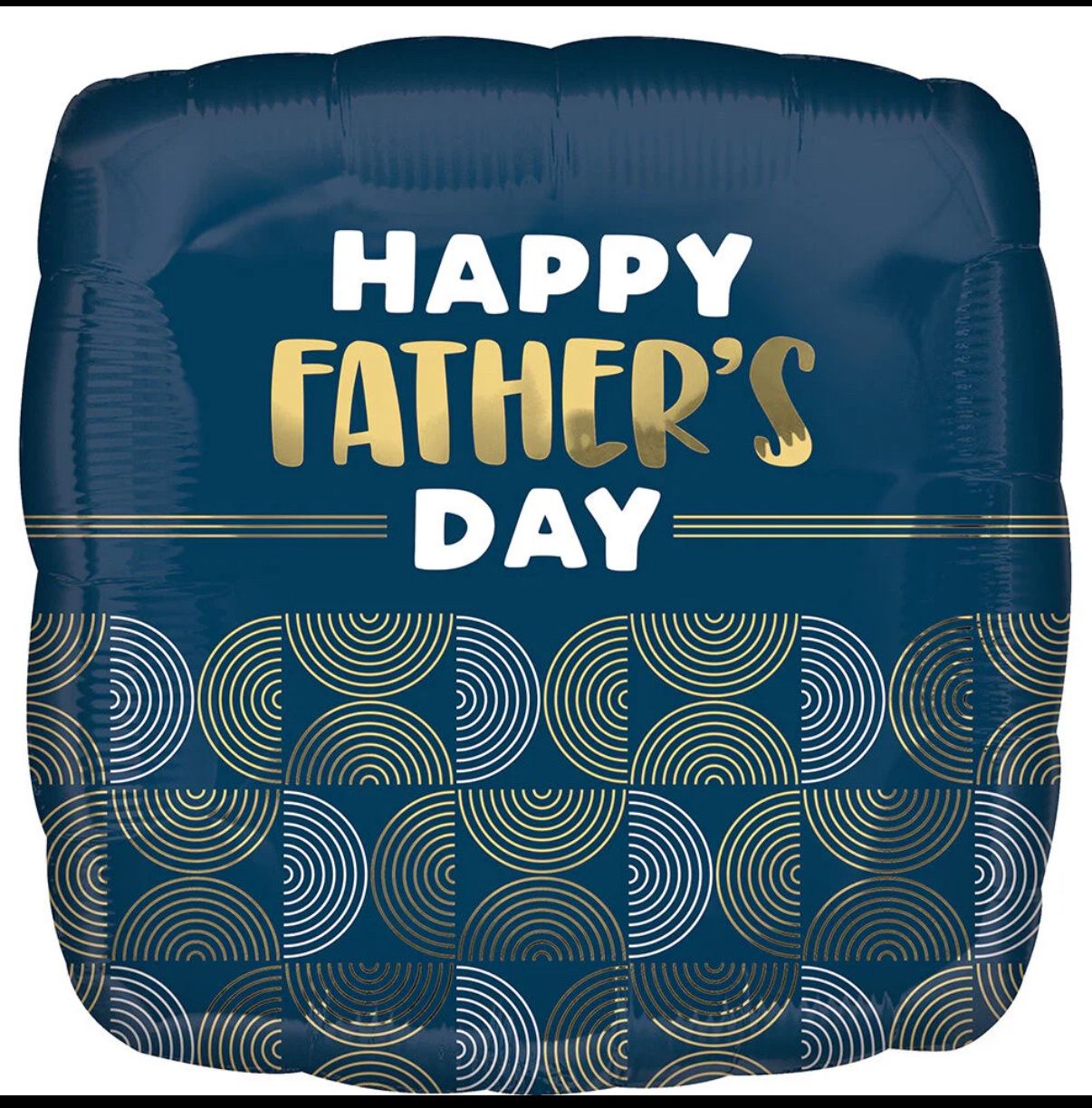 Happy Father&#39;s Day Ribbed Lines 17&quot; Balloon
