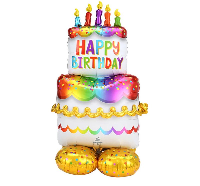 53″ Birthday Cake AirLoonz Balloon – Anagram