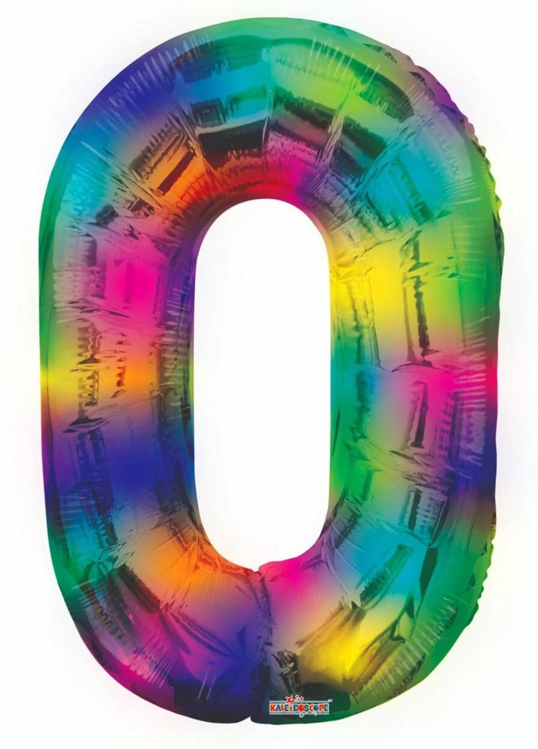 Number 0 Rainbow 34″ Balloon