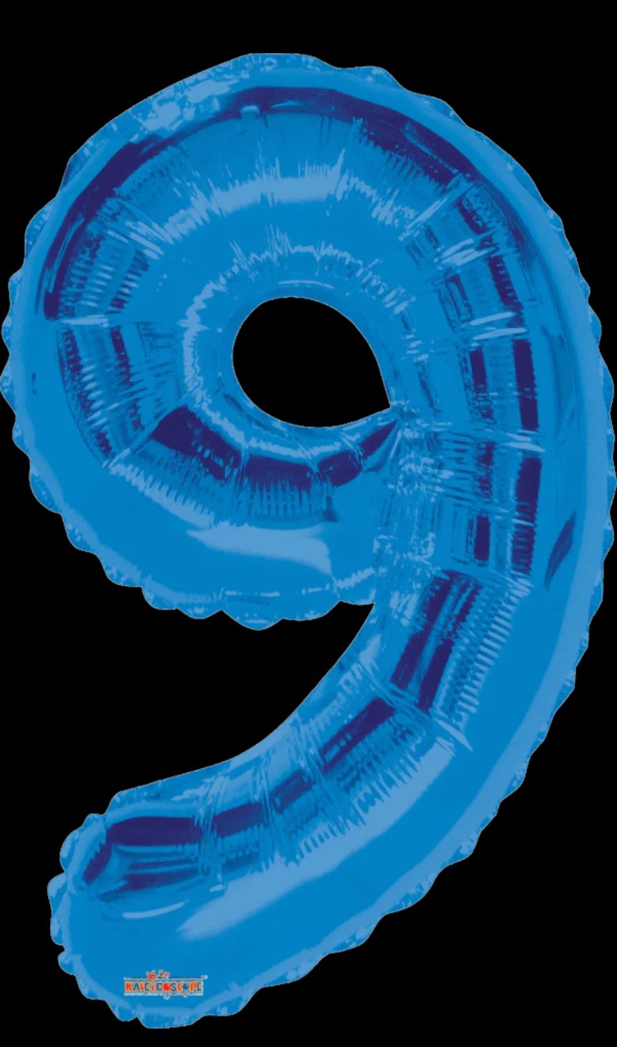 34 Inch Number 9 Blue Foil Mylar Balloon