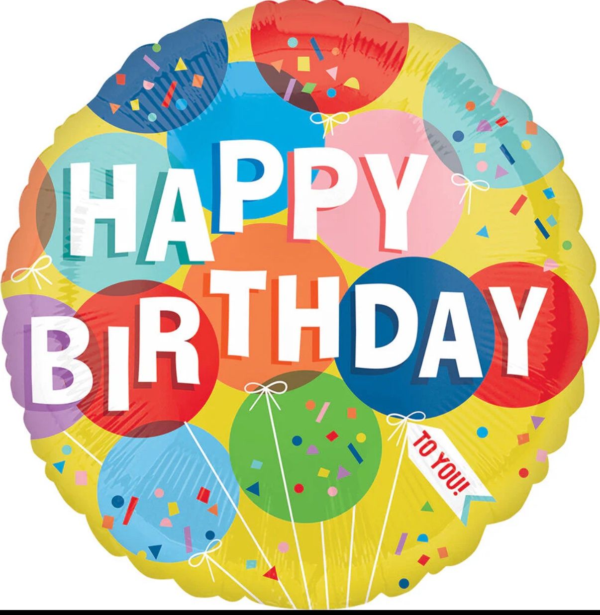 Happy Birthday Amscan bslloon 