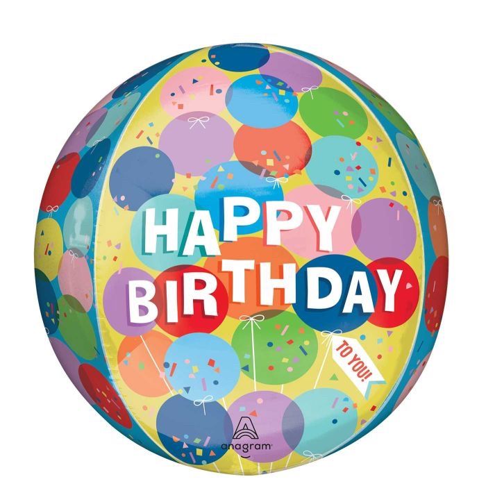 16&quot; Sunny Balloons Birthday Orbz
