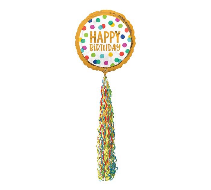 70&quot; HAPPY BIRTHDAY POM POM AIRWALKERS