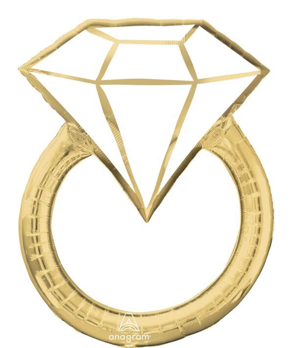 Gold Diamond Ring Balloon