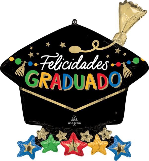 Felicidades Graduado Grad Cap Balloon