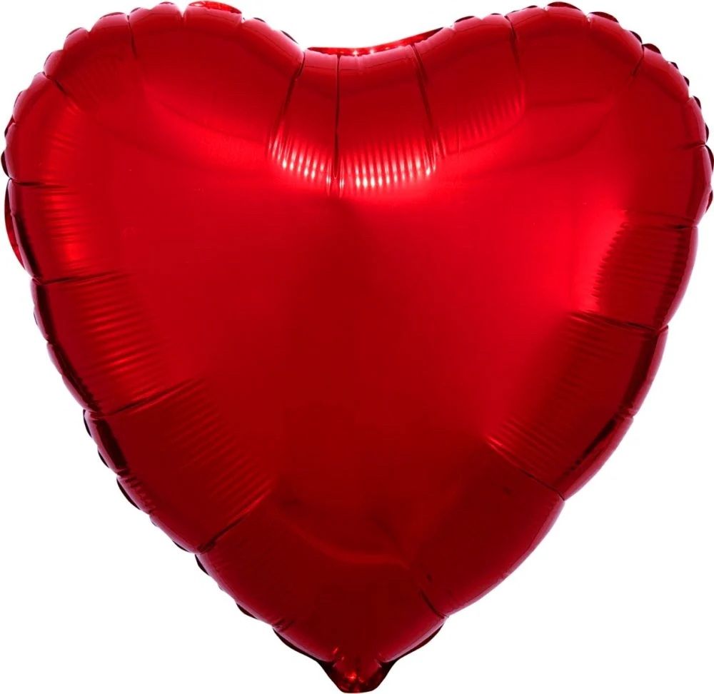 Red Mylar Heart Balloon 12.5 in. 