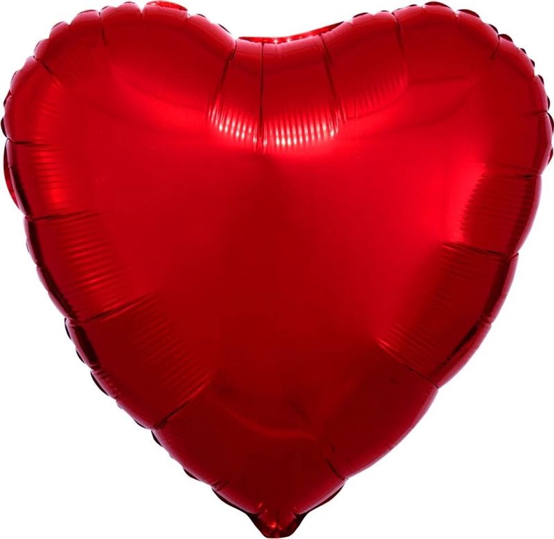 Red Mylar Heart Balloon 12.5 in. 