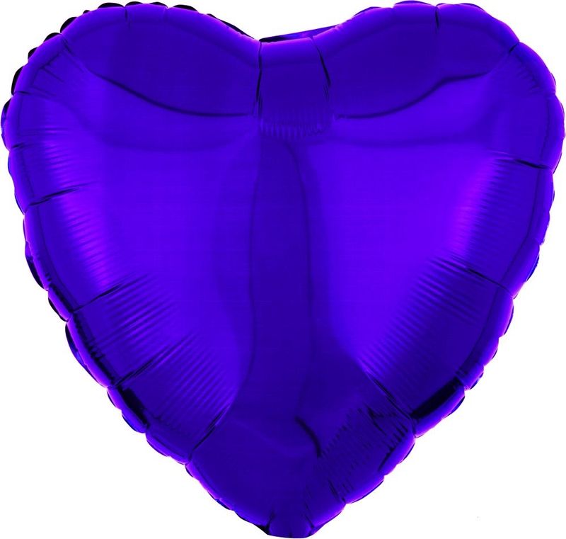 Purple Mylar Heart Balloon 12.5 in. 