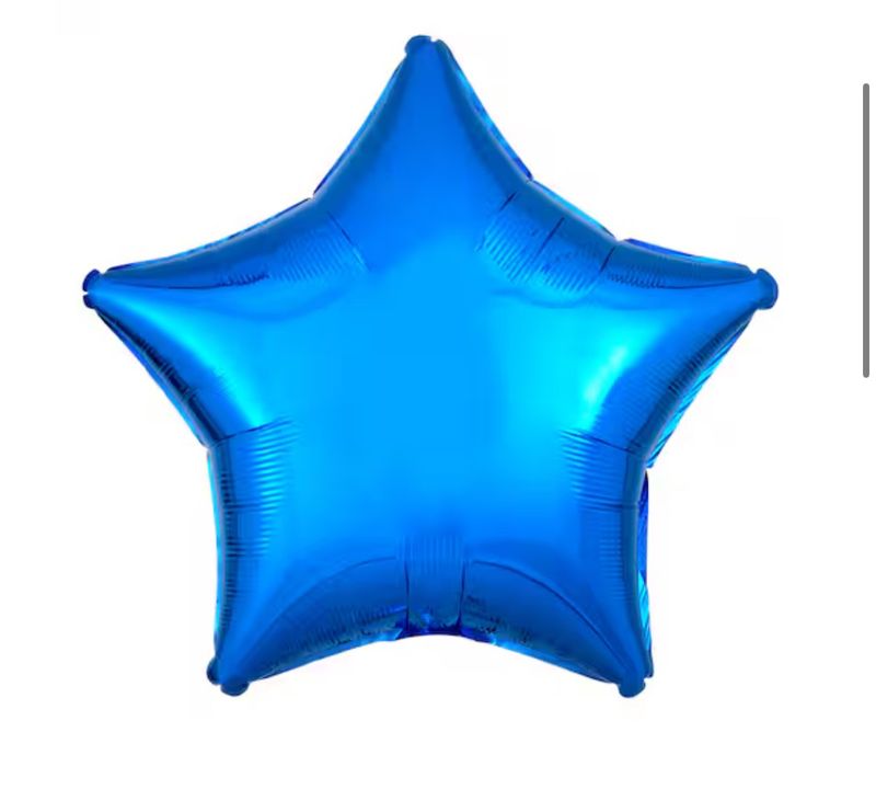 Blue Mylar Star Balloon 16 in. 