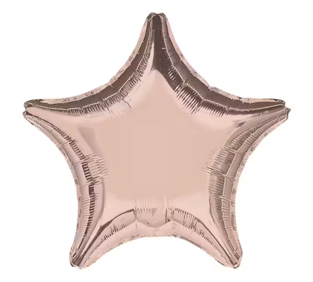 Rose Gold Mylar Star Balloon 16.5 in. 