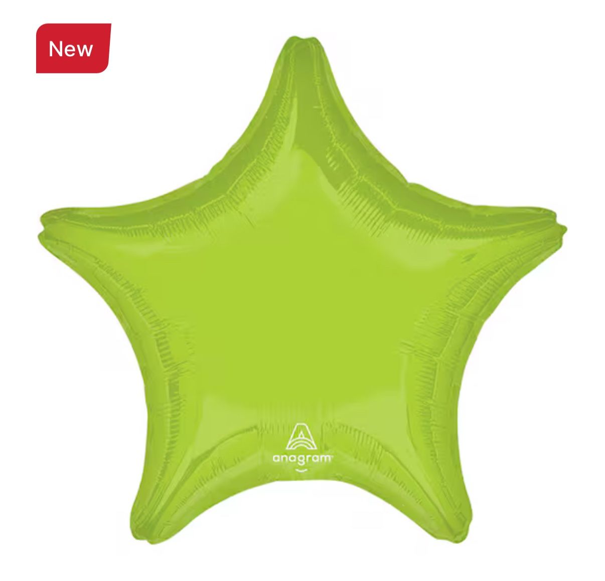 Lime Green Mylar Star Balloon 16 in. 