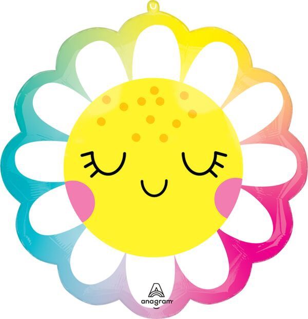 Smiling Flower Supershape Balloon For Summer