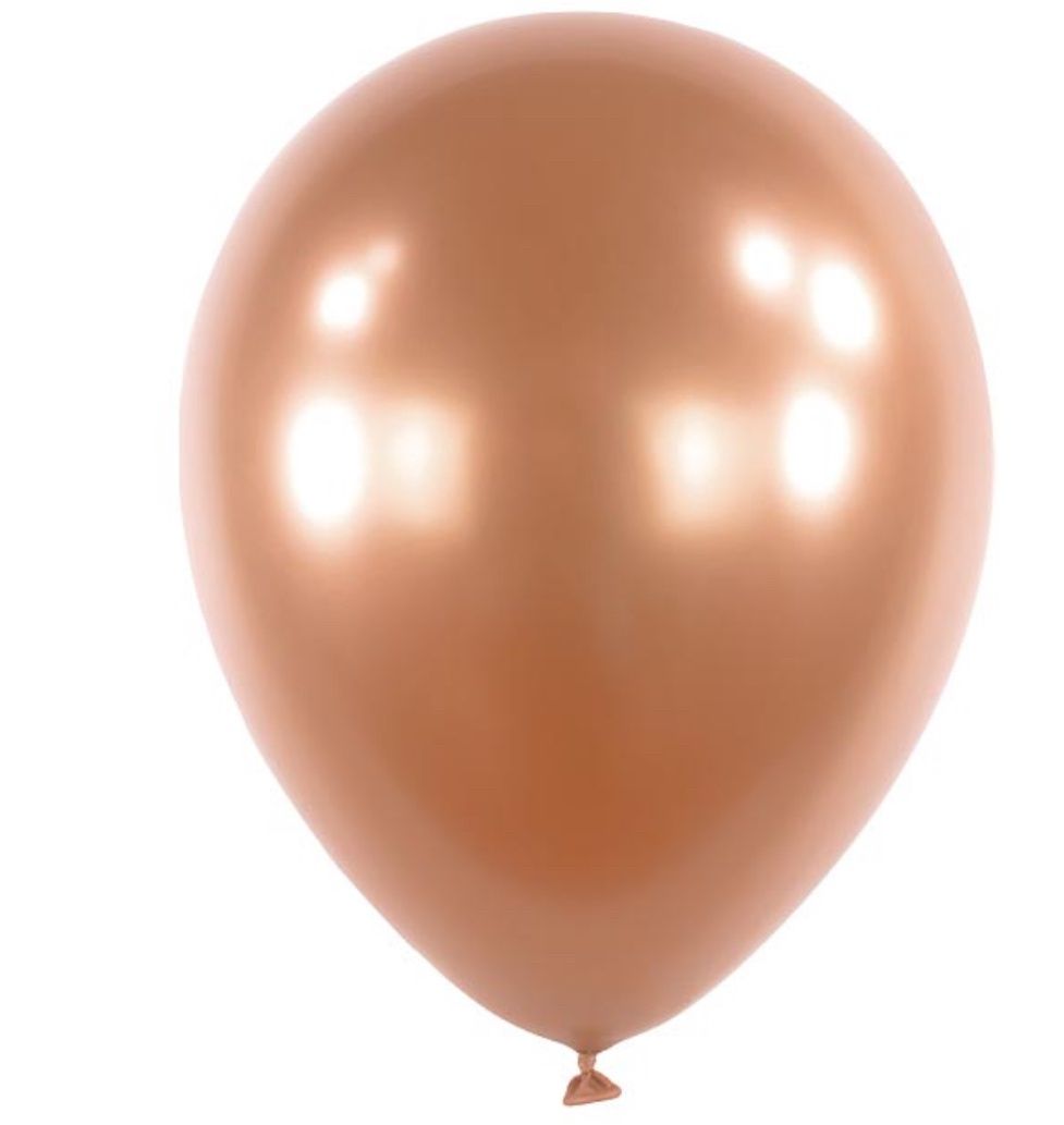 11&quot; ANAGRAM SATIN LUXE ROSE COPPER LATEX
